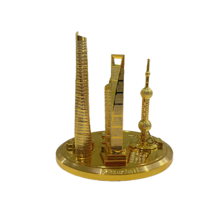 Stile Vintage in metallo rappresentativo locale modelli in scala architettonica ornamenti stampati su misura Die taglio 3D kit modello di costruzione - Product Image 2