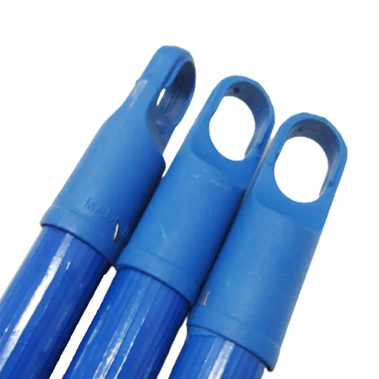 Chinese Manufacturer Produces Various Patterns Ribbed Pvc Coated Cleaning Tools Broom Sticks