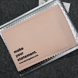 Buste Imbottite Personalizzate con Bolle d'Aria per Spedizioni, Buste Postali in Polietilene Color Pesca per <span class=keywords><strong>Corriere</strong></span> - Product Image 3