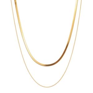 Collier en argent sterling 925, chaîne serpent, collier chevron, colliers ras du cou pour femmes, cadeaux, bijoux, 1,5/3/5 mm (largeur) 14/16 pouces (longueur) - Product Image 2