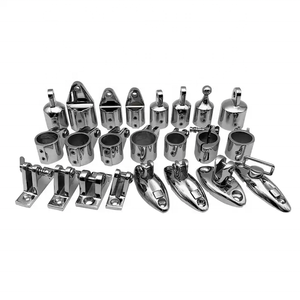 Shenghui Bateau à moteur <span class=keywords><strong>Voilier</strong></span> <span class=keywords><strong>Bimini</strong></span> Top Raccords Tuyau 316 En Acier Inoxydable Eye End Top Cap <span class=keywords><strong>Pour</strong></span> Marine - Product Image 1