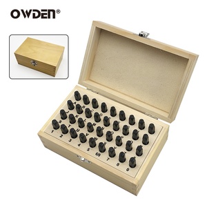 36pcs Carbon thép DIY OEM ODM số & thư Punch công cụ trong hộp gỗ với màu đen kết thúc chất lượng chuyên nghiệp - Product Image 2