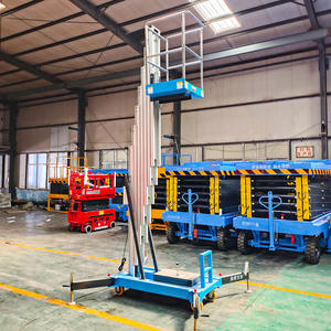 प्रीमियम इलेक्ट्रिक एल्यूमीनियम मिश्र धातु एकल मास्ट लिफ्ट टेबल हवाई कार्य लिफ्ट मंच ऊर्ध्वाधर मस्ट मैन लिफ्ट प्लेटफॉर्म - Product Image 1