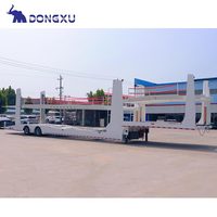 Vente de remorque de transporteur de voiture et de camion Remorquage de cargaison de Dubaï Semi-remorque pliable avec hydraulique
