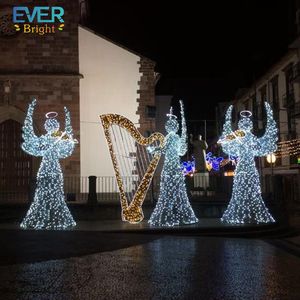 EVER BRIGHT LED Lumières <span class=keywords><strong>de</strong></span> <span class=keywords><strong>Noël</strong></span> Motif décoratif Figure <span class=keywords><strong>Ange</strong></span> Lumière Décoration - Product Image 6