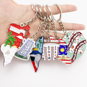 Vente en gros Porte-clés personnalisé en métal souple Porte-clés en alliage de zinc Porte-clés personnalisé souvenir avec logo personnalisé - Product Image 4