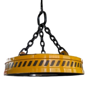 Serie MW5 utilizada para grúa o excavadora que maneja desechos de metal de acero Imán de elevación de metal fuerte circular de 6 toneladas - Product Image 1
