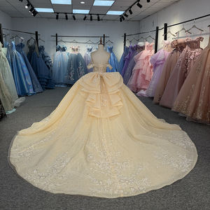 Robe de bal longue pour Quinceañera Dy6848, avec corsage et jupe <span class=keywords><strong>en</strong></span> dentelle, pour filles de 15 ans, idéale pour les fêtes de bal et les anniversaires, Jancember - Product Image 2