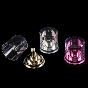 Dust Proof Nail <b>Drill</b> <b>Bit</b> Holder Stand Display Organizer Storage <b>Box</b> for Home Salon Tools - Product Image 4