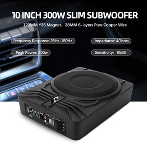 Hệ Thống Âm Thanh Xe Hơi 10Inch Slim <span class=keywords><strong>Sub</strong></span> Woofer Không Dây Xe Loa Powered Loa Siêu Trầm - Product Image 5