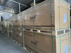 JINKO แผงโซลาร์เซลล์ Tier 1แบรนด์144แผงเซลล์แสงอาทิตย์ครึ่งเซลล์ PV โมดูล560W 570W 575W 580W 585W เทคโนโลยี Topcon สำหรับระบบพลังงานแสงอาทิตย์