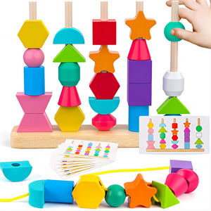 Toddler Educational <strong>Toys</strong> Wooden Shape <strong>Colour</strong> Matching Stacking <strong>Toys</strong> Wooden Beads <strong>Sorting</strong> <strong>Toys</strong> Set - Product Image 2