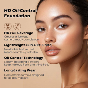 Private Label Matte Makeup Beauty <strong>Foundation</strong> for All Skin Types 50 Colors Available-3 Shades White Black Skin Place - Product Image 2