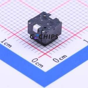 SPEH110100 Push Button Switch SMD,6x6mm Switch Square Button Vertical Mount 50mA 16V - Product Image 2