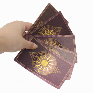 12*7 Goudfolie Tarotkaart Plastic Pvc Waterdicht Tarotbordspel Slijtvast 78 Stuks Spelen Geheugenkaartspel - Product Image 6