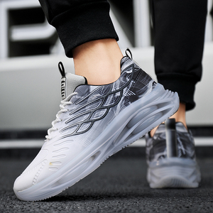Zapatos Deportivos para Hombre, Ultraligeros, de Malla, para Caminar, para Todas las Temporadas, Casuales, Antideslizantes, con Cierre de Cordones, Suela Suave - Product Image 4
