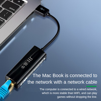 Adaptateur Ethernet USB 2.0 vers RJ45 100 Mbit pour ordinateur de bureau et ordinateur portable