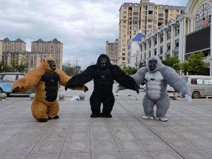 Disfraz de Dinosaurio Caminante con Sonido, Disfraz de Mascota de Dinosaurio, Cosplay de Mascota Animal, Oso Polar, Gorilas, King Kong - Product Image 5