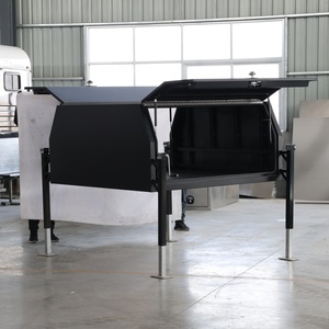 HERUI China Brand 3.0mm Thick Aluminum Ute Canopy Tray Waterproof Dog <b>Box</b> <b>Tool</b> <b>Box</b> Whale Tail/T-<b>Lock</b> Customizable Size for - Product Image 3