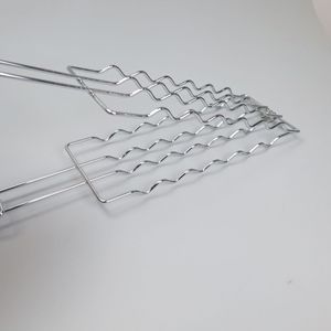 Syh1788 Utensilio Multifuncional <span class=keywords><strong>de</strong></span> Acero Inoxidable con Mango Largo para Parrilla Eléctrica, Cesta para Asar Salchichas y Jamón, Pinza Anti-Quemaduras para Parrilla - Product Image 4