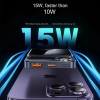 Mini Power Bank Magnétique Ultra Mince Sans Fil 22.5W Charge Rapide 10000mAh 50000mAh Logo Personnalisé Cadeau