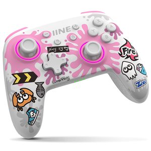 Control Inalámbrico IINE <span class=keywords><strong>para</strong></span> <span class=keywords><strong>Nintendo</strong></span> <span class=keywords><strong>Switch</strong></span> Graffiti Compatible con <span class=keywords><strong>Switch</strong></span>/Oled <span class=keywords><strong>Amiibo</strong></span> WakeUp Vibración TURBO NFC Gamepad - Product Image 5