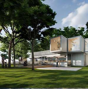 Maison en acier adaptable et respectueuse de la nature pour <span class=keywords><strong>les</strong></span> retraites de vallée et de jardin de montagne - Product Image 2