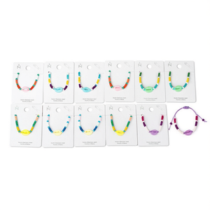 Braccialetto con Perline a Conchiglia in Acciaio Inossidabile, Fatto a Mano, 12 Pezzi, Gioielli Colorati alla Moda - Product Image 2