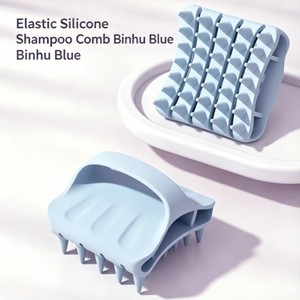 Brosse à cheveux en silicone souple, masseur de cuir chevelu pour cheveux mouillés, nettoyage en profondeur respectueux des cheveux, peigne anti-démangeaisons pour la croissance des cheveux - Product Image 3