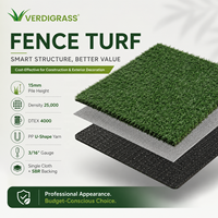 Mur végétal artificiel vertical, panneau de haie en herbe, haute densité 15 mm, PP souple pour l'extérieur des bâtiments commerciaux et l'intérieur