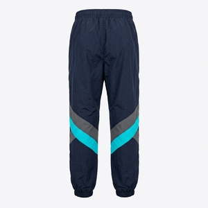 Men Color Block Drawstring Jogger Pants <b>Elastic</b> <b>Waist</b> Spliced Design Casual Streetwear Midweight Polyester Nylon <b>Trousers</b> - Product Image 2