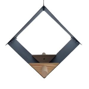 Mangeoire suspendue pour oiseaux JH-Mech 2,5 kg 35 x 30 x 29 cm avec perchoir, pas d'assemblage nécessaire, en acier carbone. - Product Image 4