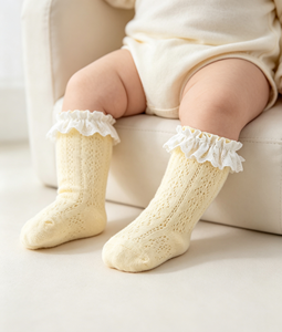 Chaussettes d'été en tricot pour bébés filles, avec nœuds, en coton de qualité supérieure, respirantes, pour nouveau-nés, nourrissons et tout-petits de 0 à 3 ans - Product Image 2