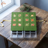 Calendrier de l'Avent Personnalisé 2026 en Carton Recyclé avec Tiroir, Emballage pour Jouets d'Enfants, Cadeau de Noël