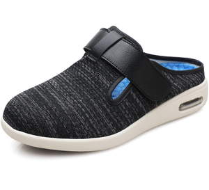 Youyun chaussures diabétiques pour hommes large largeur chaussures diabétiques pour hommes âgés chaussures et sandales pour personnes âgées, sandales à demi-support Velcro - Product Image 2