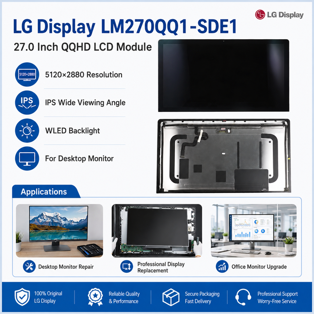 LM270QQ1-SDE1 27 Inch 5K 5120x2880 QQHD IPS TFT LCD Panel Module for Desktop Monitor Repair