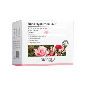Crema Facial Antienvejecimiento de Ácido Hialurónico de Rosa de Alta Calidad, Hidratante para la Piel, Reduce los Poros, Antioxidante, Loción Hidratante - Product Image 1