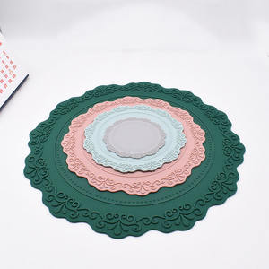 100 مللي متر للماء الدانتيل الغذاء الصف البلاتين لينة عدم الانزلاق الملونة قاعدة سيليكون لأكواب الشرب مسند للكوب حصيرة ختم الشمع سيليكون حصيرة - Product Image 4