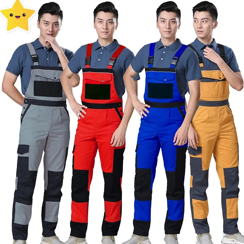 Vente chaude créatif nouveau design vêtements de travail de sécurité industrielle pantalon salopette uniforme