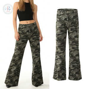 Jean évasé ample <span class=keywords><strong>taille</strong></span> <span class=keywords><strong>basse</strong></span> camouflage pour <span class=keywords><strong>femme</strong></span>, style décontracté vintage, <span class=keywords><strong>pantalon</strong></span> de charpentier avec poches 3D, en denim non extensible lavable, automne-hiver - Product Image 1