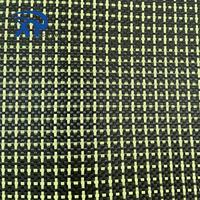 Tissu hybride carbone-aramide léger et haute résistance, trois fibres de carbone et une fibre d'aramide, produit en Kevlar