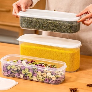 Food <b>Storage</b> <b>Container</b> Rectangular Airtight With Lid For Kitchen Noodle Grain Preservation - Product Image 2