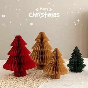 DAMAI Custom <b>Christmas</b> <b>Tree</b> Honeycomb Decorations <b>Mini</b> <b>Christmas</b> <b>Tree</b> 20/30cm <b>Christmas</b> Party Decoration - Product Image 2