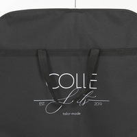 Housse de costume imperméable en RPET non tissé, sac de transport avec poignée pour costume d'homme