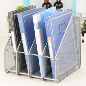 Vente en gros de fournitures de bureau de haute qualité personnalisées, papeterie, organisation, support de livres en métal, bacs à documents universels en treillis métallique - Product Image 3
