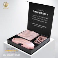 Prix de Gros Coffret Cadeau Taie d'Oreiller en Soie Biologique Logo Personnalisé Coffrets Cadeaux de Luxe Taie d'Oreiller en Soie Pure