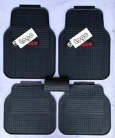 Juego de 4 Alfombrillas Universales Marcan Premium 3D, Duraderas, Transpirables, de Tela y Goma, Color Negro, 10 mm de Grosor, Protectoras para Todas las Estaciones