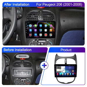 Crbrillar 9 ''<span class=keywords><strong>autoradio</strong></span> <span class=keywords><strong>Android</strong></span> 12 Carplay <span class=keywords><strong>Android</strong></span> Auto GPS RDS HIFI avec caméra AHD pour Peugeot <span class=keywords><strong>206</strong></span>/206CC/citroën C2 2002-2010 - Product Image 4