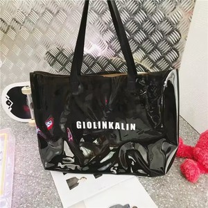 Venta al por mayor de gran capacidad con logotipo láser de PVC viaje compras trabajo mujeres monederos bolso con cremallera pequeño neón <span class=keywords><strong>playa</strong></span> estadio bolso transparente - Product Image 1