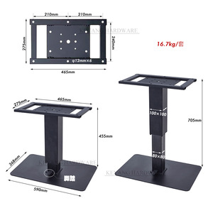 Mesa de Centro Ke Yang con Elevación de 455-705 mm, Aleación de Aluminio, Altura Ajustable con Pedal, para Sala de Estar - Product Image 1